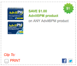*HOT* $1/1 ANY Advil PM Product Printable Coupon (Won't Last Long ...