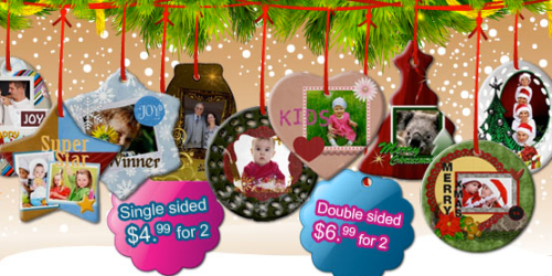 ArtsCow: 2 Personalized Ornaments Only $4.99 + FREE Shipping (Through 11/23)