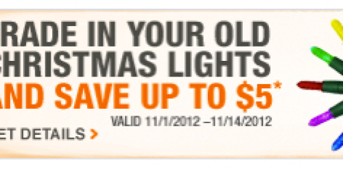 Home Depot: Christmas Light Trade-In is Back