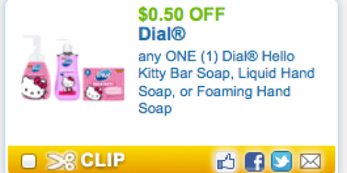 Rare Dial Hello Kitty Personal Care Coupons = Great Stocking Stuffers (+ Walmart Deals)