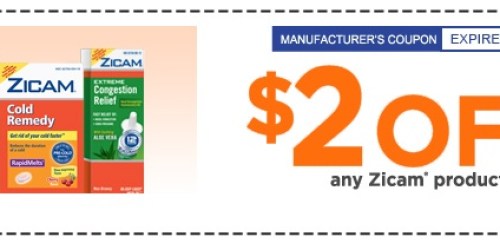 New High Value $2/1 Zicam Coupon + Walgreens Deal