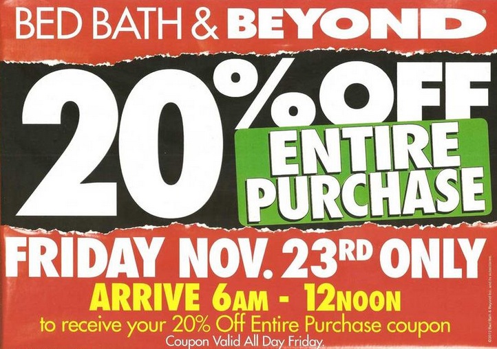 bed bath and beyond black friday 2019 hours