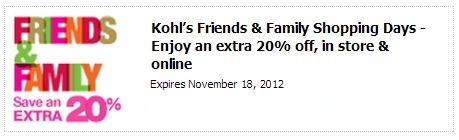 Kohl's: 20% Off In-Store or Online (Through 11/18) • Hip2Save