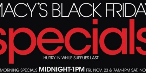 Macy’s: 2012 Black Friday Deals