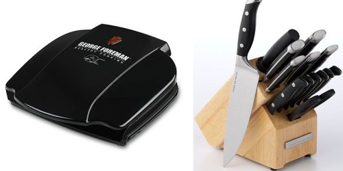 Kohl’s.com: Great Deals on George Foreman Grill & Food Network 15 pc. Cutlery Set