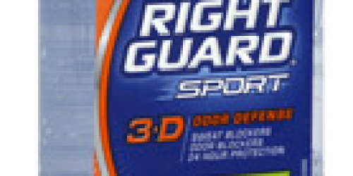 CVS: *HOT* $3/3 Right Guard Sport Deodorant Coupon = Only $0.65 Each (Starting 11/4)