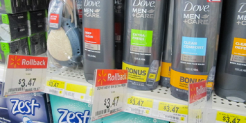 Walmart: Dove Men+Care Body Wash or Tool (with Bonus Travel Size Product) Only $1.47