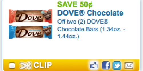 CVS: Dove Chocolate Bars as Low as Only $0.37 Each (Through 11/10)