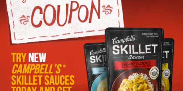 New $1/1 Campbell’s Skillet Sauces Coupon (Facebook) = as Low as $0.69 at Target