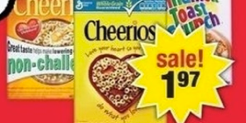 CVS: *HOT* Cheerios or Cinnamon Toast Crunch Cereal as Low as Only $0.87 Each (Starting 11/11)