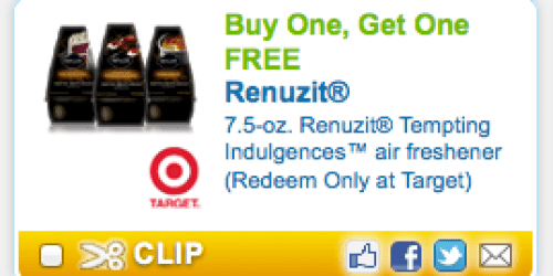 Target: *HOT* Buy 1 Get 1 FREE Renuzit Tempting Indulgences Store Coupon + Scenario