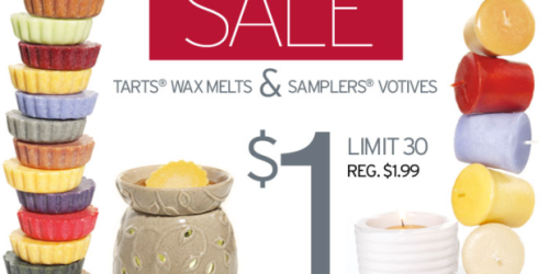 Yankee Candle: $1 Tarts, Votives & Car Jar Air Fresheners Sale (+ Buy 2, Get 2 Free Coupon!)