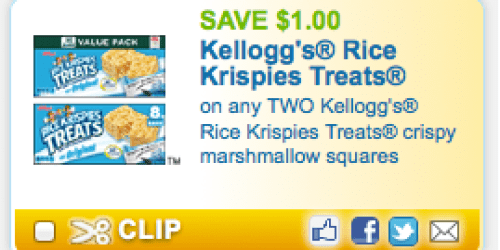 New Welch’s Sparkling Juice & Kellogg’s Rice Krispies Treats Coupons + Walgreens Deals