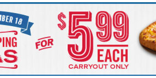 Domino’s: Large 2-Topping Pizza Just $5.99 – Carryout Only (Valid Through 11/18)