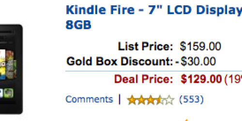 Amazon: Kindle Fire Deal (Starting at 1PM EST)