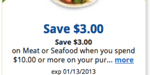 Kroger (& Affiliates): $3 Off $10 Meat/Seafood eCoupon AND $2 Off $5 Produce eCoupon