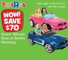 Toys R Us Great Deals on Power Wheels