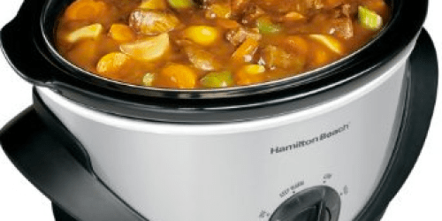 Amazon: Hamilton Beach 4-Quart Oval Slow Cooker Only $9.99 Shipped (+ Great Reviews!)