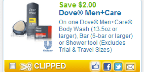 High Value $2/1 Dove Men+Care Coupon (Reset?!) = Nice Deal at CVS Starting 1/6