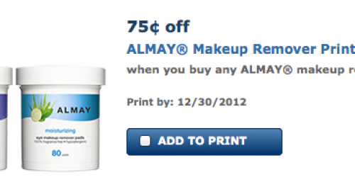 Rare $0.75/1 Almay Makeup Remover Coupon (No Size Exclusions!) = $0.39 at Walmart