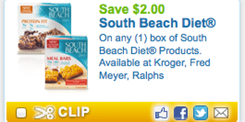 High-Value $2/1 South Beach Diet Bars Coupon = Better Than Free Snack Bars at CVS Thru 11/21