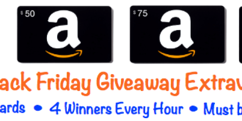 *HOT* HIP’s Black Friday Giveaway Extravaganza: Win Amazon Gift Cards Every Hour Starting at 5AM MST On 11/23 (Must Sign up Soon!)