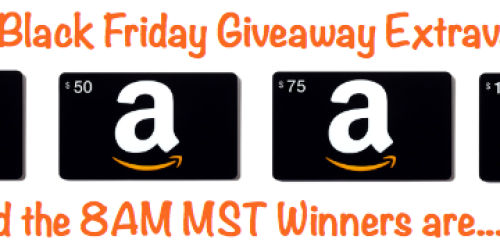 HIP’s Black Friday Giveaway Extravaganza 8AM MST Winners (One Hour to Claim Your Prize!)