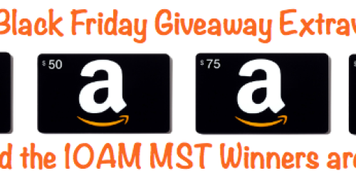 HIP’s Black Friday Giveaway Extravaganza 10AM MST Winners (One Hour to Claim Your Prize!)