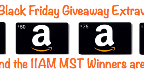 HIP’s Black Friday Giveaway Extravaganza 11AM MST Winners (One Hour to Claim Your Prize!)