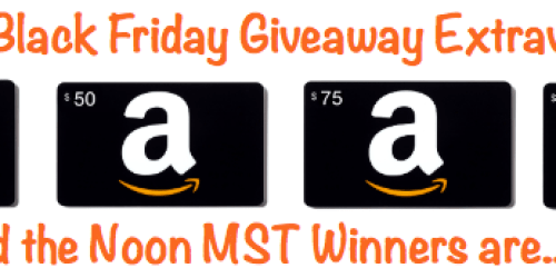 HIP’s Black Friday Giveaway Extravaganza Noon MST Winners (One Hour to Claim Your Prize!)