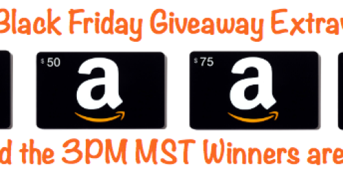 HIP’s Black Friday Giveaway Extravaganza 3PM MST Winners (One Hour to Claim Your Prize!)