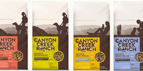 High Value $10/1 Canyon Creek Ranch Dry Dog Food Coupon = FREE at Petco