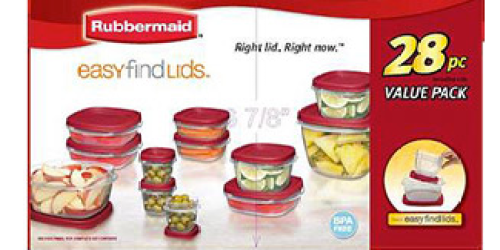 Walmart.com: Rubbermaid Easy Find Lids 28-Piece Food Storage Set Only $6.92