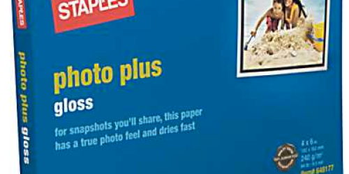 Staples: FREE 8.5″ x 11″ Copy Paper Ream + FREE Photo Plus Paper 60pk (After Rewards)