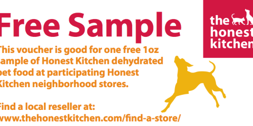 The Honest Kitchen: FREE 1oz Sample of Deyhdrated Pet Food (Facebook)