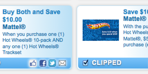 Rare $10/1 Hot Wheels Toy Coupons + More