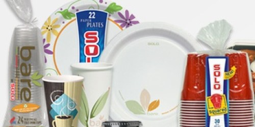 High Value $1.25/2 Solo Product Coupon = Only $0.38 for Plates & Cups at Dollar Tree
