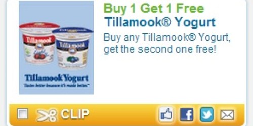 New Buy 1 Get 1 FREE Tillamook Yogurt Coupon = Only $0.27 Each at Walmart