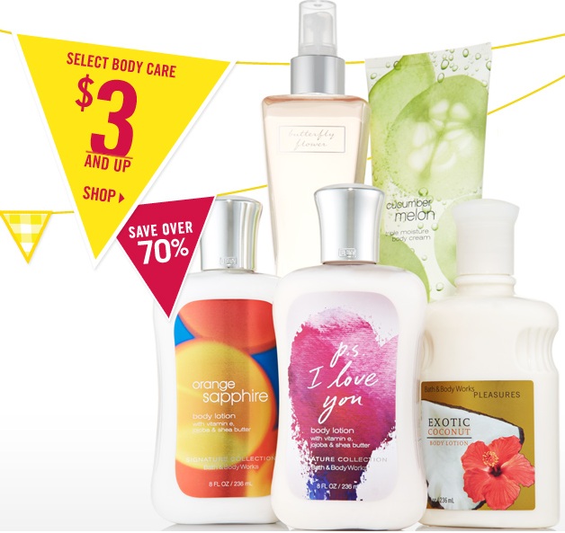 Bath and Body Works Clearance Sale + 10 Off a 30 Purchase = Items