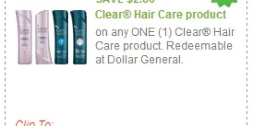 High Value $2/1 Clear Hair Care Product Coupon = Great Deal at Walgreens