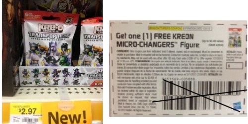 *HOT* Possible FREE Kre-o Kreon Micro-Chargers Figure Coupon in the 12/2 SS