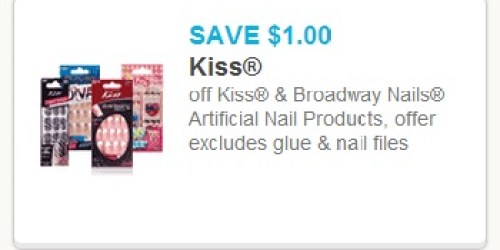 $1/1 Kiss or Broadway Artificial Nail Products Coupon = FREE at Dollar General