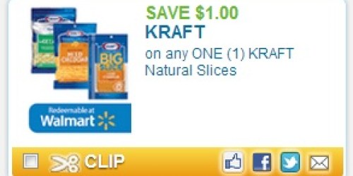High Value $1/1 Kraft Natural Slices Coupon
