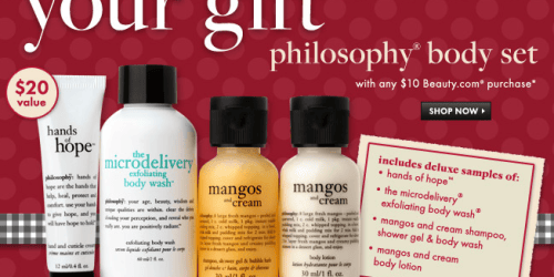 Beauty.com: *HOT* Philosophy Body Set ($20 Value!) w/ Any $10 Purchase + 3 Free Samples