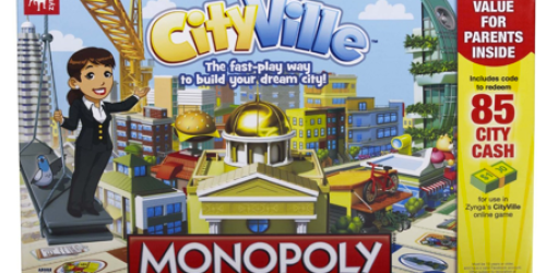 Amazon:  Zynga Cityville Monopoly Game Only $7.99 (Regularly $24.99 – Over 60% Off!)