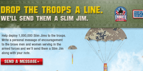 Help Send FREE Slim Jims to the Troops…