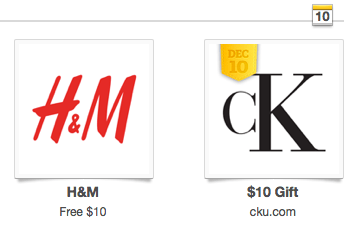 Wrapp App: FREE $10 Calvin Klein Underwear AND H&M Gift Cards