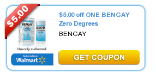 High Value $5/1 Bengay Zero Degrees Coupon = Only $3.64 at Target