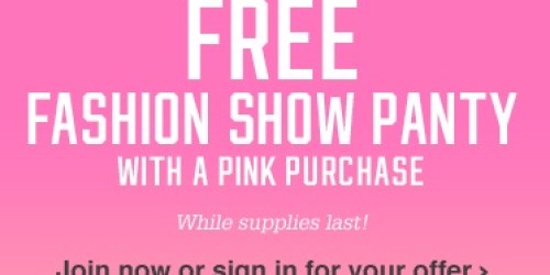 Victoria’s Secret: FREE Panty With PINK Purchase