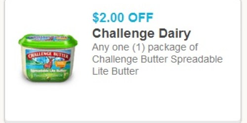 High Value $2/1 Challenge Dairy Lite Spreadable Butter Coupon = Possibly Free at Walmart